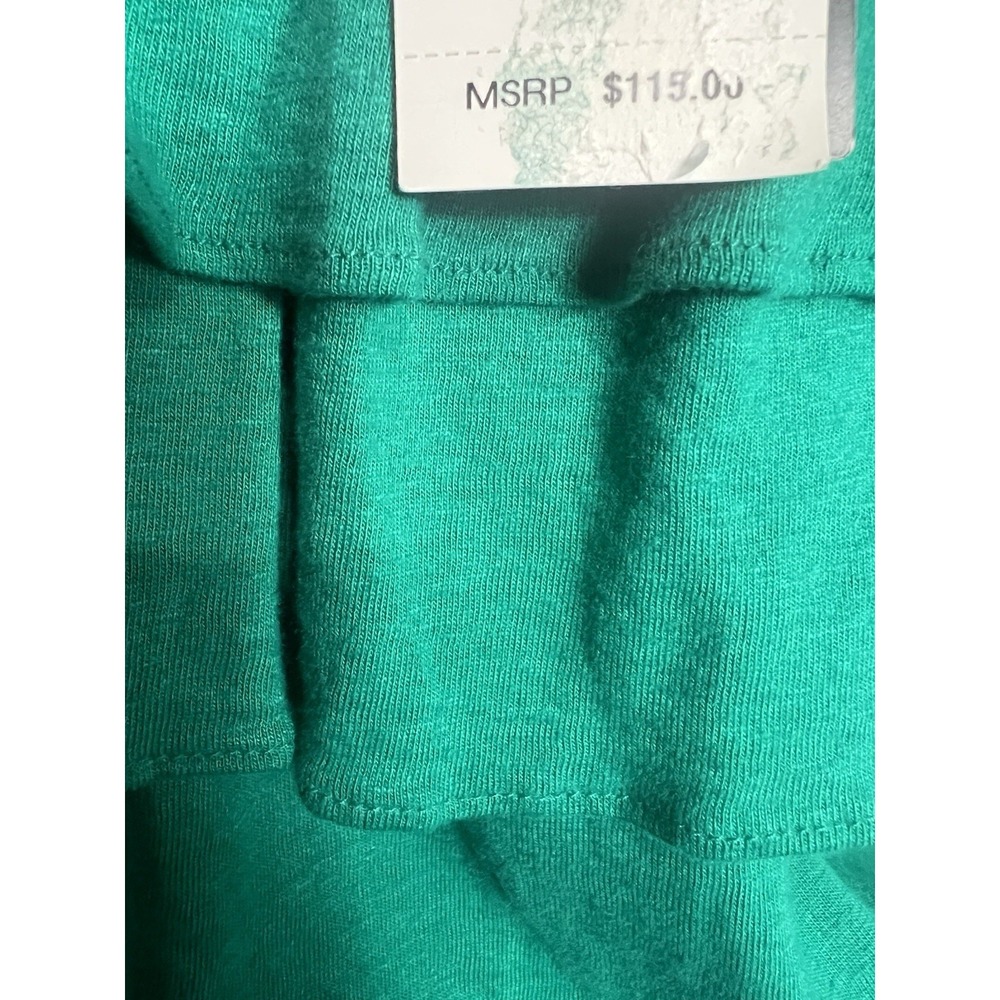 $115 NWT Ralph Lauren Women's Green Peplum Jersey  Off-the-Shoulder Top Size L - Picture 5 of 9